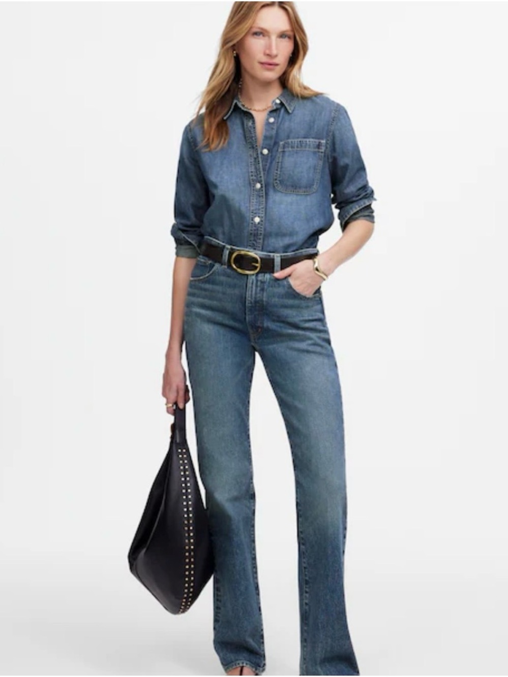 Madewell Relaxed Bootcut Jeans in Concho Wash